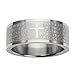 Stainless Steel Spanish Lord's Prayer 8mm Band Ring - Men