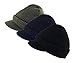 Genuine Military Wool Jeep Cap with Lid - 3 Pack, Variety Pack (OD,Black,Navy Blue) Made in USA