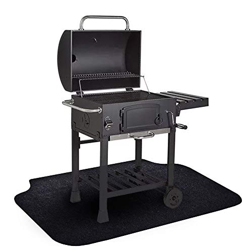 Under The Grill Mat, (36 x 60 inches) ï¼ŒBBQ Grilling Gear Gas Electric Grill - Use This Absorbent Grill Pad Floor Mat to Protect Decks Patios from Grease Splatter and Other Messes