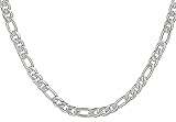 Areke Mens Necklaces Stainless Steel - Figaro Chain Jewelry 18