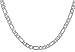 Areke Mens Necklaces Stainless Steel - Figaro Chain Jewelry 18