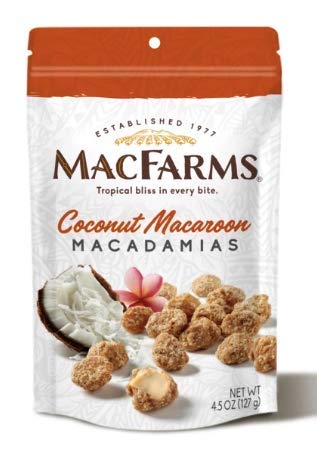 MacFarms Coconut Macaroon Macadamia Nuts - 4.5oz (127g) bag