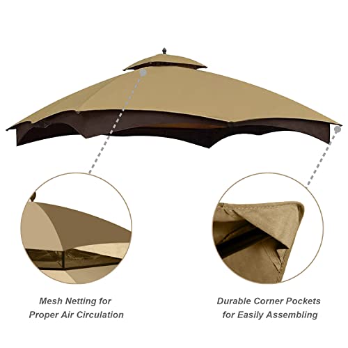 ABCCANOPY Gazebo Replacement Canopy Review: Beige Top for Lowe's Allen+Roth Gazebo image 16