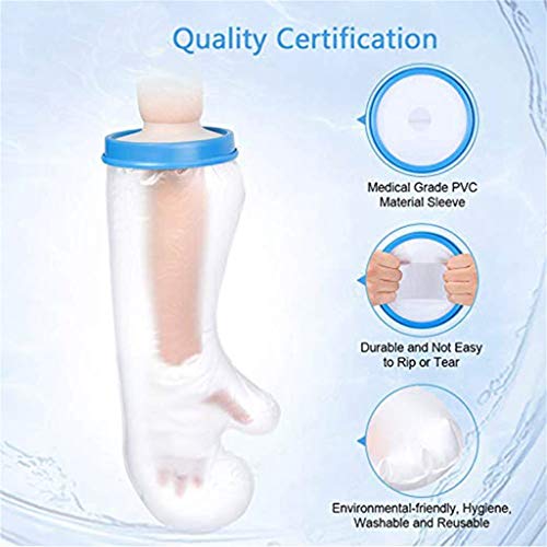 WONdere New Reusable Waterproof Hand Foot Cast Bandage Protector Clear Bathing Cover Adult And Children (G) - Thumbnail 7