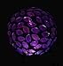 Solar Colorful Flower Petal Ball Light (#Blackm002P), Solar Power Multi-Color Color Changing LED Mosaic Glass Decorative Garden Yard Light Stake