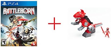 Battleborn for Sony PS4 AND Mega Construx Power Rangers T-Rex Zord Pack - Bundle