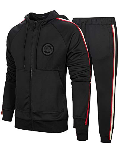 image for MACHLAB Men's Activewear Sports Jogging Sweat Suits Running TracksuitB