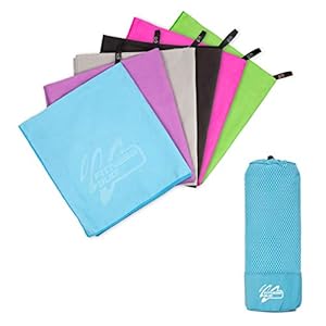 FitnessBug Microfibre Towel Travel Large Bath Camping Sports Beach Gym Quick Dry Towel