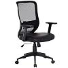VECELO Office Computer Desk Chair with PU Padded Seat Cushion, Adjustable Armrest, Ergonomic Lumbar Support for Task…