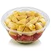 Green Direct 24 oz Disposable Clear Plastic Salad Bowls with Lids Pack of 50, To-Go Party Containers for Lunch, Serving, To go Serving Bowls