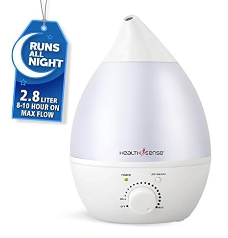 Health Sense RH630 Pure Mist Ultrasonic Cool Room Humidifier (White)