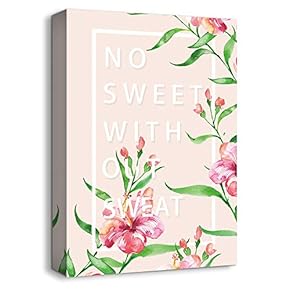 Canvas Wall Art Spring Beautiful Flowers Painting Artwork for Home Prints Framed - 12x18 inches