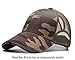 Beurlike Ponytail Baseball Cap High Bun Ponycap Adjustable Mesh Trucker Hats(Camo)