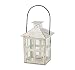 Kate Aspen 14130WT Vintage White Distressed Medium candle lantern, One Size