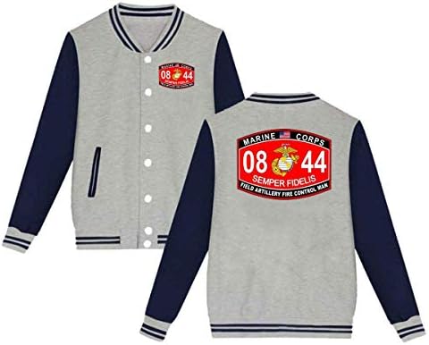 EYSKJ USMC MOS 0844 Field Artillery Fire Control Man Mens & Womens Funny Hoodie Baseball Uniform Jacket Sport Coat