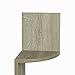 Danya B Large Rustic Weathered Oak Zig Zag Corner Wall Shelf