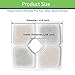 Rarloner Square Filters for Cat Fountain, 8 Pack Cat Fountain Filters, Suitable for 2.5L Pet Flower Fountains,Ion Exchange Resin and Activated Carbon pet Fountain Filters