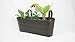 Pacific E-Commerce Hanging Planter for Indoor and Outdoor Use ​|​ Elegant Rectangular Plastic Resin Wicker ​Hanging Basket for Flowers ​and Plant Holder with Hook (Brown) ​- ​17