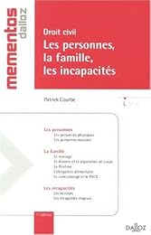 Les  personnes, la famille, les incapacités