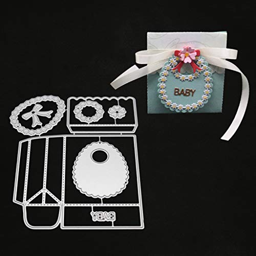 Candy Box Baby Metal Cutting Dies Stencil Scrapbooking DIY Album Stamp Embossing with Silver
