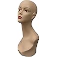 ROXY DISPLAY Two Realistic Female Mannequin Head Flesh Tone Pretty Make-up(TINAF3-MD X 2 PCS)