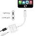 AXELECT 3.5mm Headphone Jack Adapter, Headphones Earphone Adapter Splitter 2 in 1 Audio Jack and Charger Adapter Connector for IP X/8/8 Plus/X/7/7 Plus