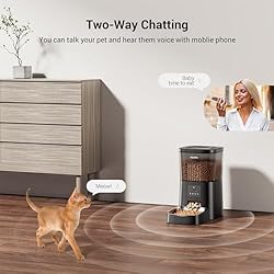 Espelho Automatic Cat Feeders with Camera: HD Video