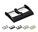 BARTON WATCH BANDS - Replacement Buckle - Choice of Color & Width - Black 22mm - Vacuum PVD Finish