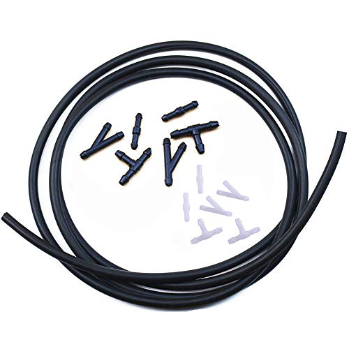 Universal Windshield Washer Nozzle Fluid Hose Kit 3 Meters with 12 Pcs Hose Connectors Suitable for Most of Car Washer Fluid Tubing - Thumbnail 5