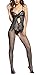 Avidlove Women Sexy Lingerie Spaghetti Sheer Open Crotch Front Bowknot Bodystocking£¨one size,Black)