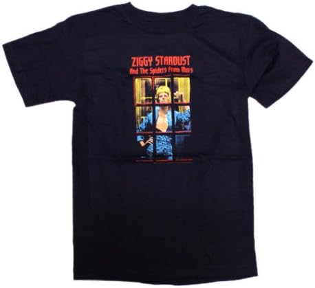 David Bowie Ziggy Stardust and The Spiders from Mars Adult T-Shirt Tee