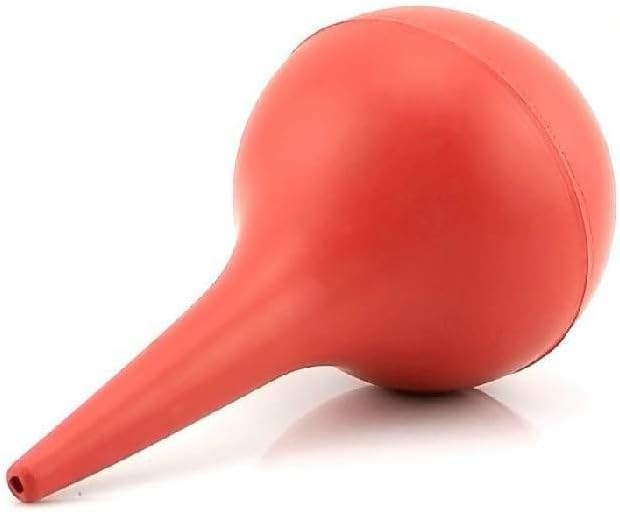Large Rubber Suction Ear Syringe Bulb Laboratory Tool Red (90ml