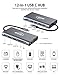 Manfiter USB C HUB Adapter, Latest 12 in 1 Type C Hub Triple Display USB C Docking Station with 3 HDMI/USB3.0 Type C/4 USB Ports/100W PD 3.0/SD&TF Card Reader/Ethernet for MacBook&Type C Laptops