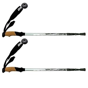 DABADA(ダバダ) 軽量カーボン製 トレッキングステッキ 2本セット アンチショック機能付