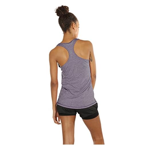 icyzone Workout Tank Tops for Women - Racerback Athletic Yoga Tops, Running Exercise Gym Shirts(Pack of 3) - Image 6