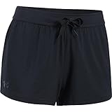 Under Armour Women's Athlete Recovery Shorts Sleepwear, Black/Carbon Heather, Small