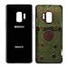 CELL4LESS Compatible Back Glass Cover Back Battery Door w/Pre-Installed Adhesive Replacement for Samsung Galaxy S9 OEM - All Models G960 All Carriers- 2 Logo - OEM Replacement (Black)