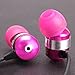 GOgroove AudiOHM HF Earbud Headphones with Mic, Deep Bass, & Comfortable Ear Gels (Pink) in-Ear Earphones Featuring Noise Isolating Design, Durable Alloy Driver Housing, Ergonomic Angled Fit