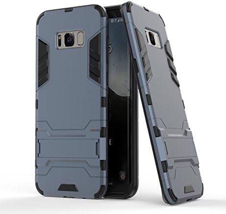 Samsung Galaxy S8 Plus Case with Kickstand , [Scratch Resistant][Shockproof] Elech Slim Fit Lightweight Smooth Anti-slip Premium Hybrid Protective Case for Galaxy S8 Plus 2017 Release (Navy)