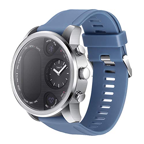 Axiba Smart Watch Fitness Activity Heart Rate Tracker Waterproof, GPS SmartWatch Pedometer Calories Counter with iOS and Android Phone (Blue)
