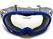 TMS Youth Kids Negro/Azul Punk Dirt Bike ATV Motocross Casco MX + anteojos + Guantes, Azul