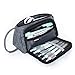 Pencil Case, Big Capacity Storage Bag Pen Pouch Holder Large Storage Stationery Organizer for School Supplies Office College Boys Adult Gray