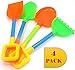 Sand & Beach Shovel Set | Kid's Sandbox & Garden Tool Set | Great for Indoor Outdoor Play | 4 Pack