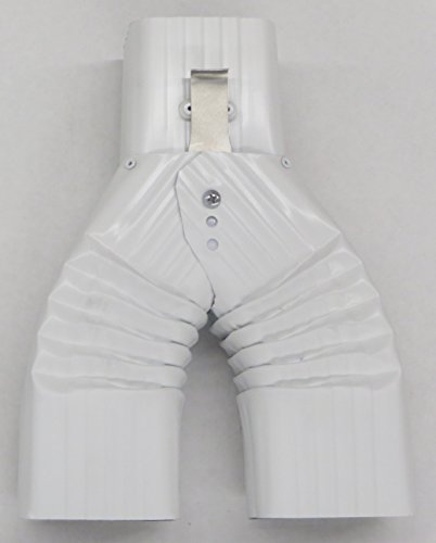 Basic Downspout Diverter for Rain Barrels (3X4, LOW GLOSS WHITE)