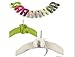 Drhob 6PCS New Mini Home Creative Flocking Clothes Hanger Hook Closet Organizer Random Color