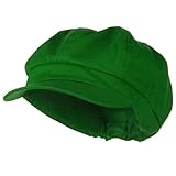 Cotton Elastic Newsboy Cap - Lime W07S37C (5 Sizes: XS/S,S/M, M/L, XL/2XL, 2XL/3XL)