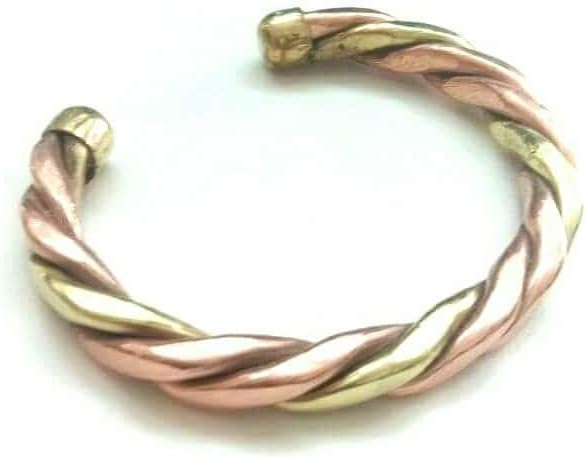 Punjabi Sikh Copper Brass Patti Kada/Bracelet for Men/Women with Adjustable Dia. to any Wrist