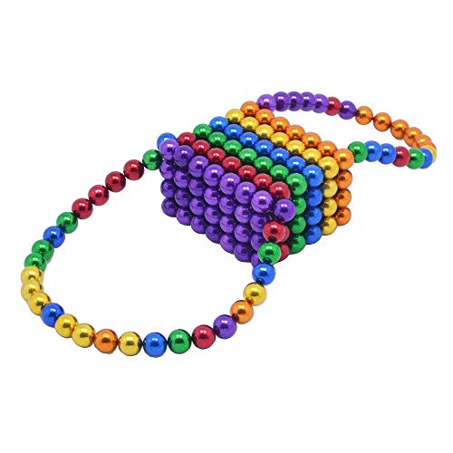 MENGDUO 5MM 224pcs Magnets Building Blocks Toys for Sculpture Stress Relief Magnet Intelligence Development - Office Toy for Adults (6 Colors) - Thumbnail 4