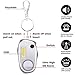 Safe Sound Personal Alarm, HOKOILN 6 Pack 130DB Safesound Personal Alarms for Women Keychain with COB Light, Emergency Self Defense for Kids and Elderly. Security Safe Sound Whistle Safety Siren(6 Mul
