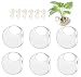 6-Pack Wall Hanging Planters Glass Terrariums - Round Air Plants Wall Containers Succulents Globe Orbs (4.7 x 4.7 Inches) primary